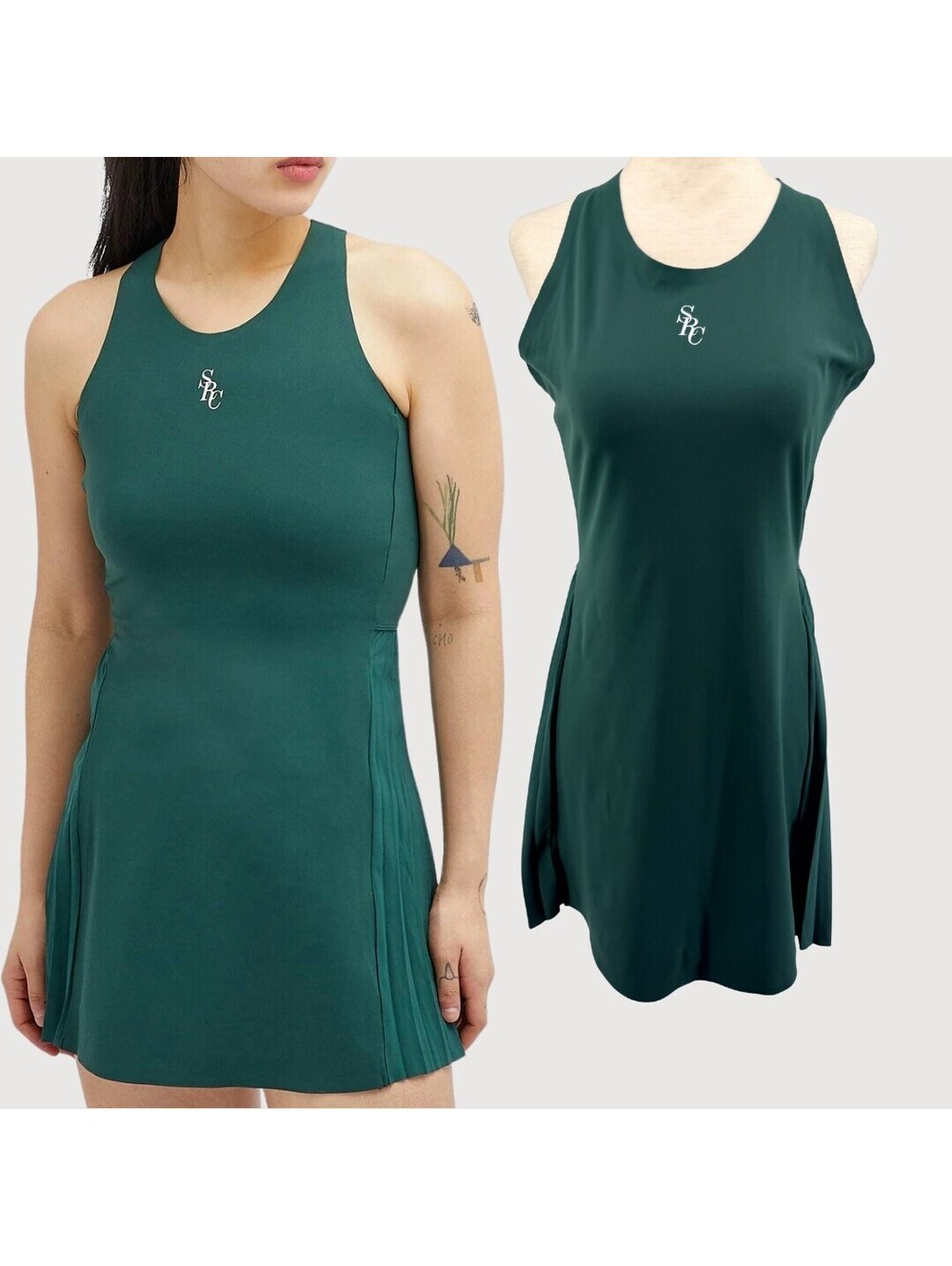 Sporty & Rich SRC Tennis Dress Forest Green L